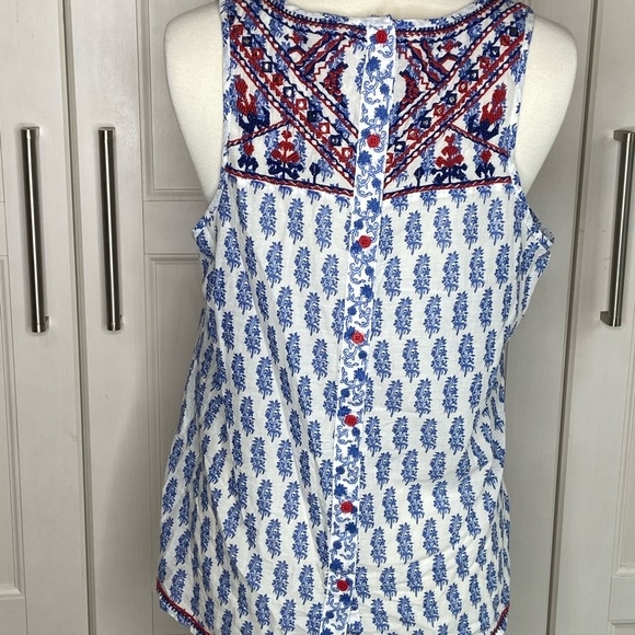 Lucky Brand Boho Top sz L - Picture 6 of 8